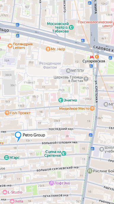 Схема расположения Petro Group